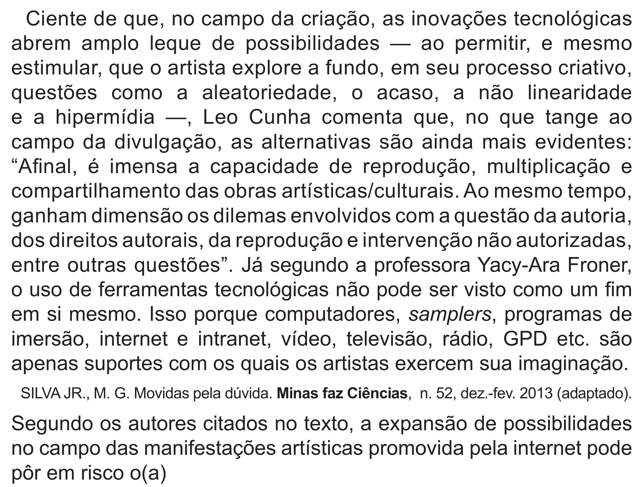 Enunciado original completo da questão 23 do ENEM 2022 - 1º Dia – Caderno 10 – Verde (Libras – Superampliada) – Aplicação Regular, página 28.