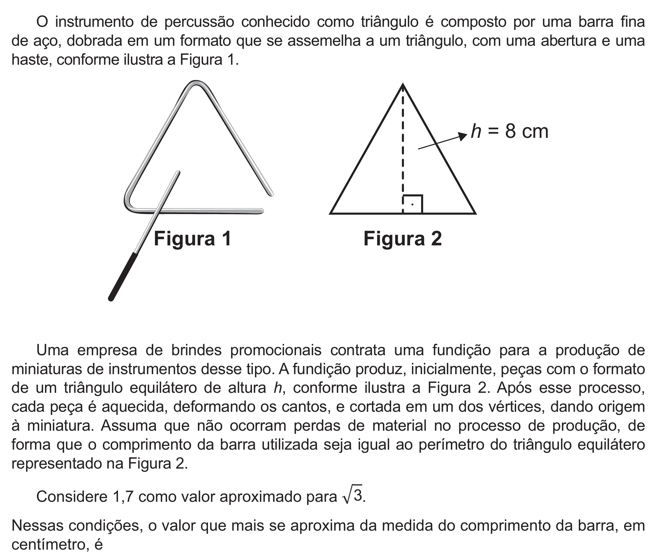 Enunciado original completo da questão 146 do ENEM 2021 - 2º Dia – Caderno 12 – Verde (Libras – Ampliada) – Aplicação Regular, página 41.