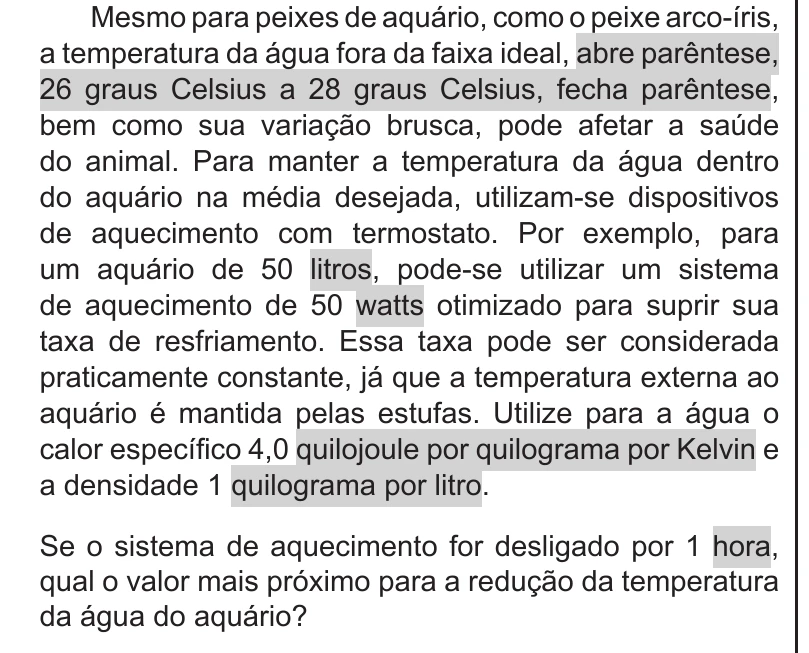 Enunciado original completo da questão 110 do ENEM 2020 - 2º Dia - Caderno 11 – Laranja (braile e ledor) – Aplicação Regular, página 7.
