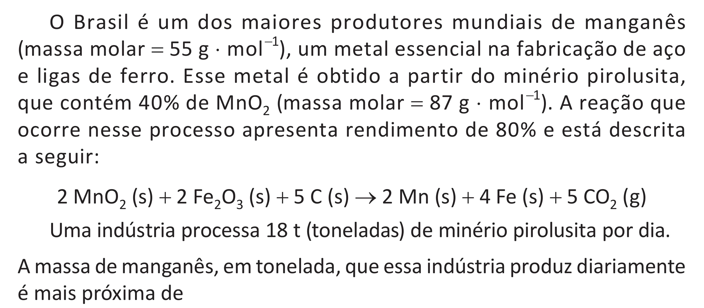 Enunciado original completo da questão 115 do ENEM 2025 - 2º Dia – Caderno 11 – Laranja (Braile e ledor) – Aplicação Regular - (Superampliada) - Belém, Ananindeua e Marituba, página 27.