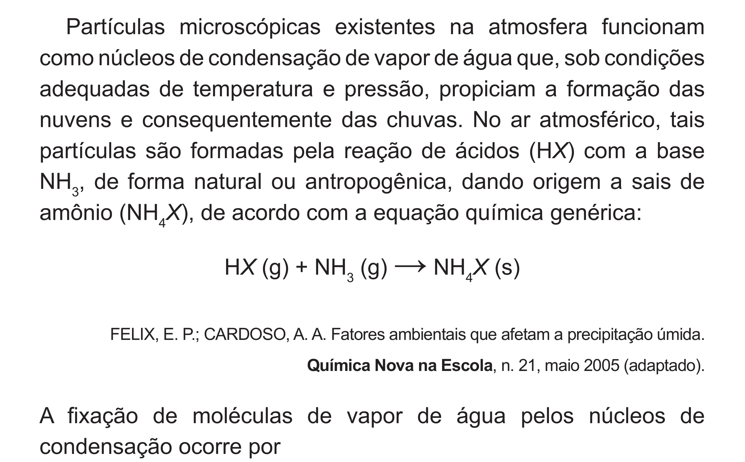 Enunciado original completo da questão 100 do ENEM 2017 - 2º Dia - Caderno 5 – Amarelo (Superampliada) – Aplicação regular, página 10.