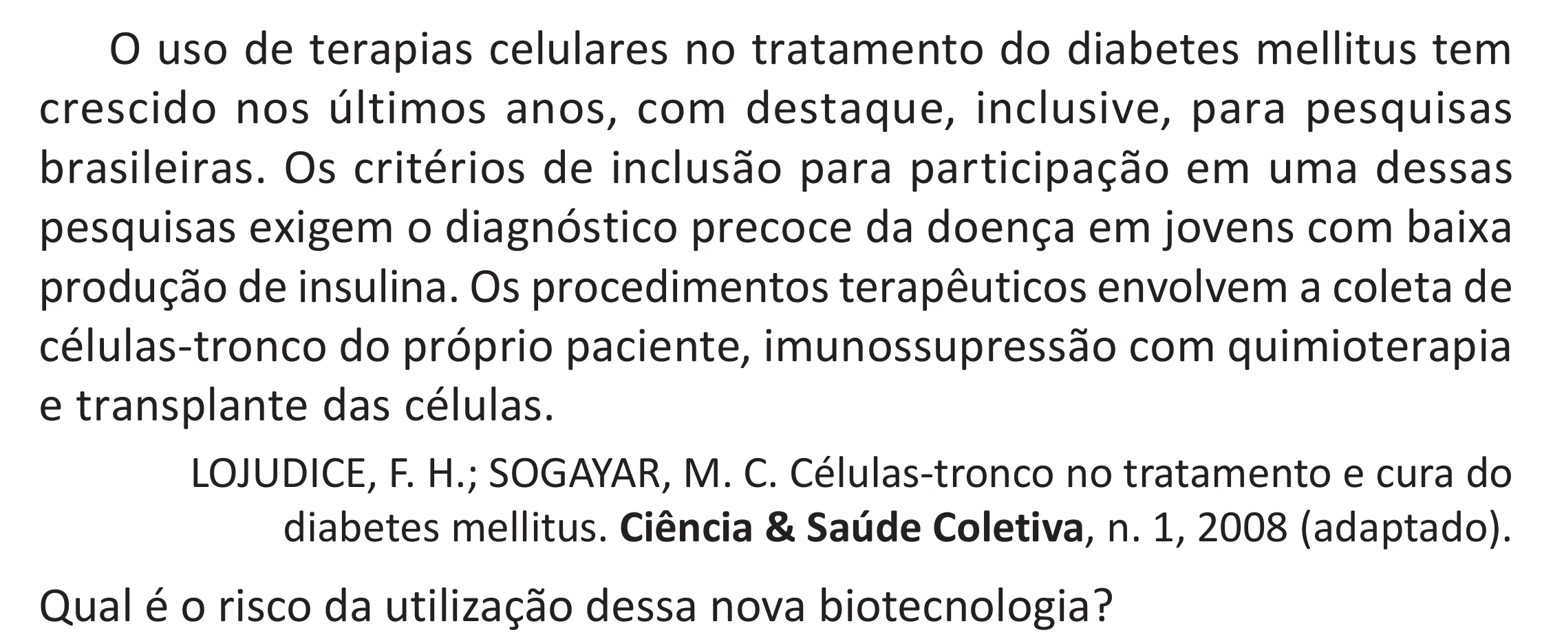 Enunciado original completo da questão 105 do ENEM 2025 - 2º Dia – Caderno 11 – Laranja (Braile e ledor) – Reaplicação - (Superampliada), página 17.