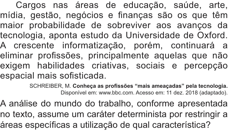Enunciado original completo da questão 49 do ENEM 2021 - 1º Dia – Caderno 1 – Azul – Reaplicação/PPL/Segunda Oportunidade, página 21.
