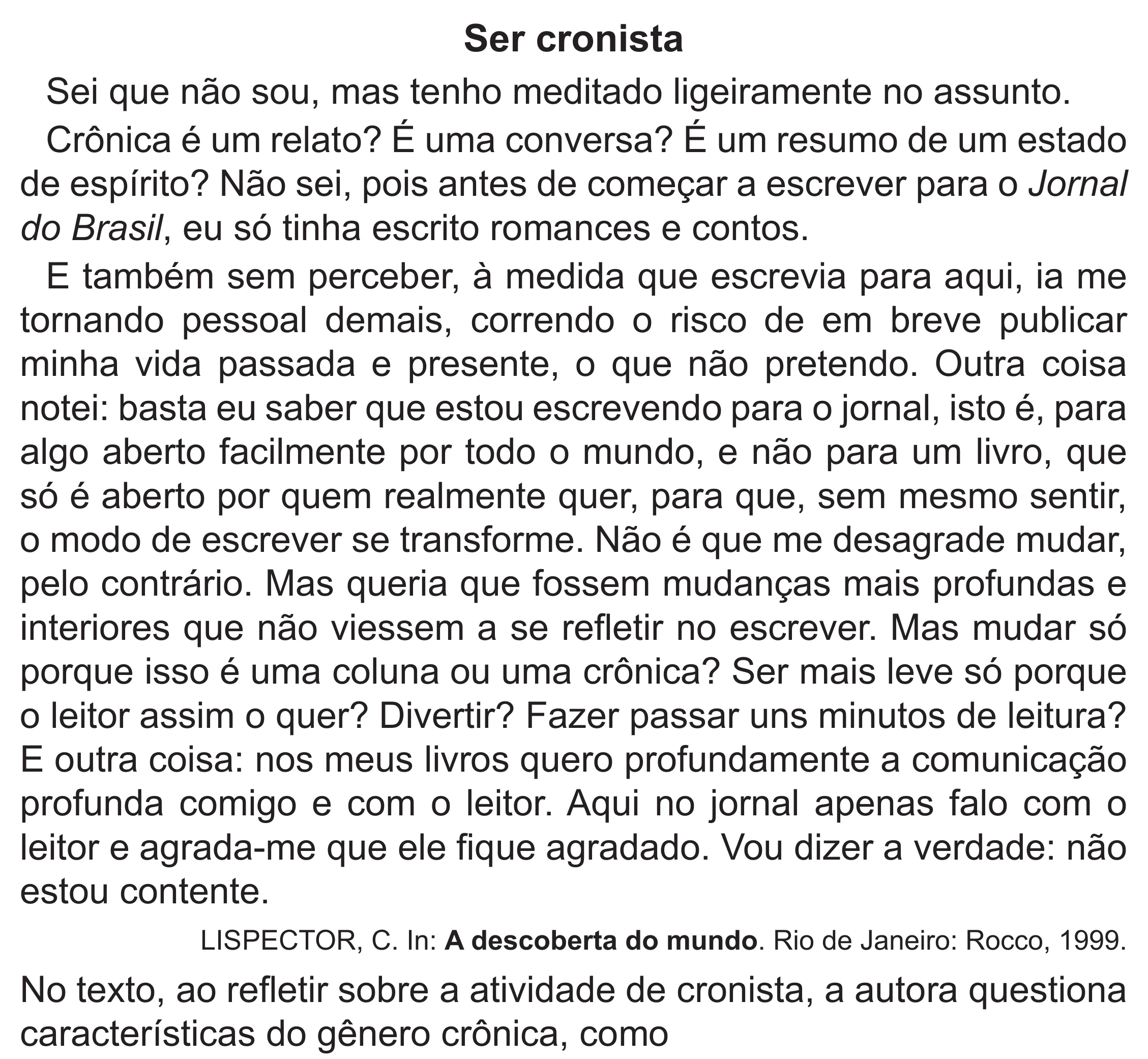 Enunciado original completo da questão 10 do ENEM 2022 - 1º Dia – Caderno 10 – Verde (Libras – Superampliada) – Aplicação Regular, página 15.