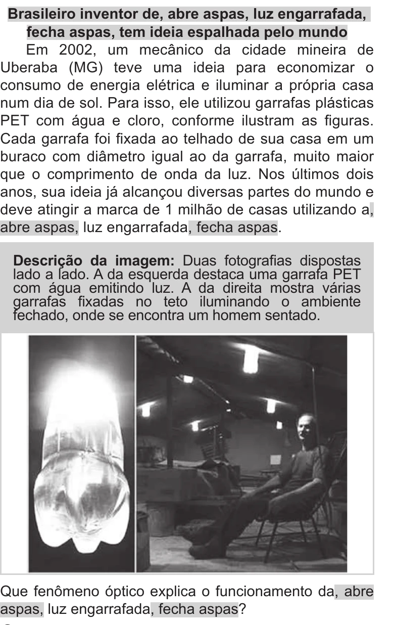 Enunciado original completo da questão 93 do ENEM 2022 - 2º Dia – Caderno 11 – Laranja (braile e ledor) – Aplicação Regular, página 2.