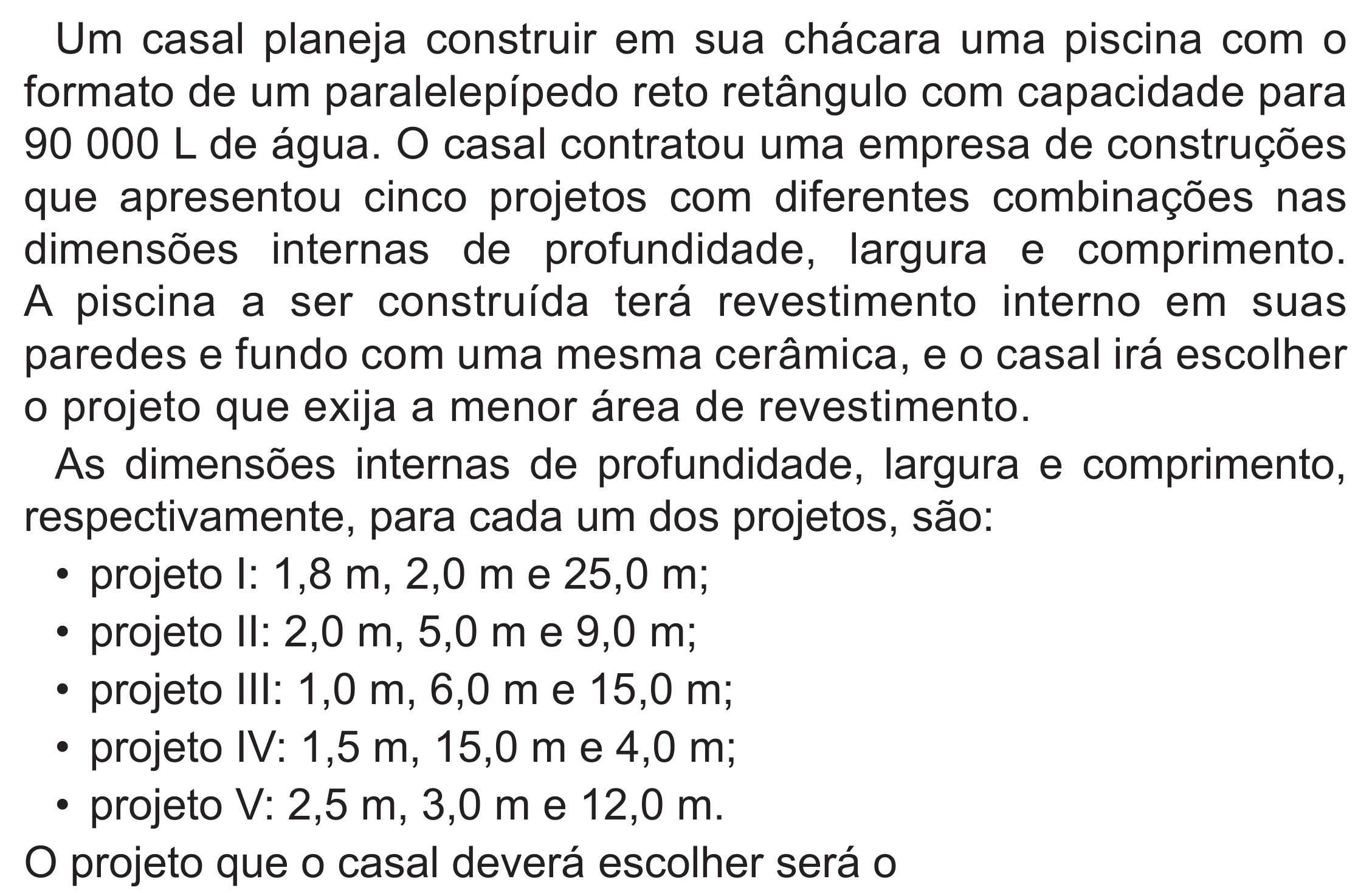 Enunciado original completo da questão 143 do ENEM 2022 - 2º Dia – Caderno 6 – Cinza (Superampliada) – Aplicação Regular, página 50.