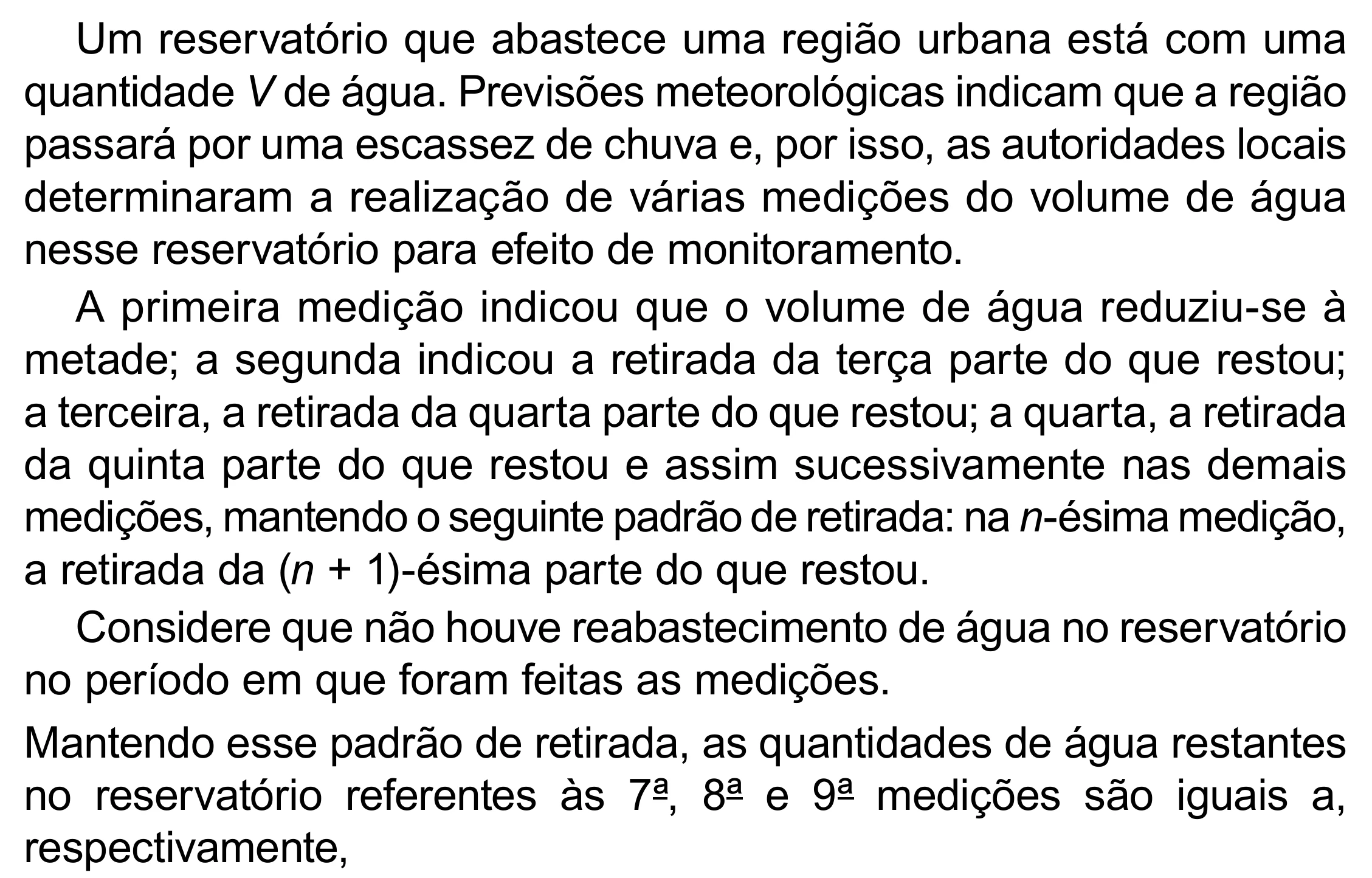 Enunciado original completo da questão 144 do ENEM 2023 - 2º Dia – Caderno 8 – Rosa (Superampliada) – Reaplicação/PPL, página 57.