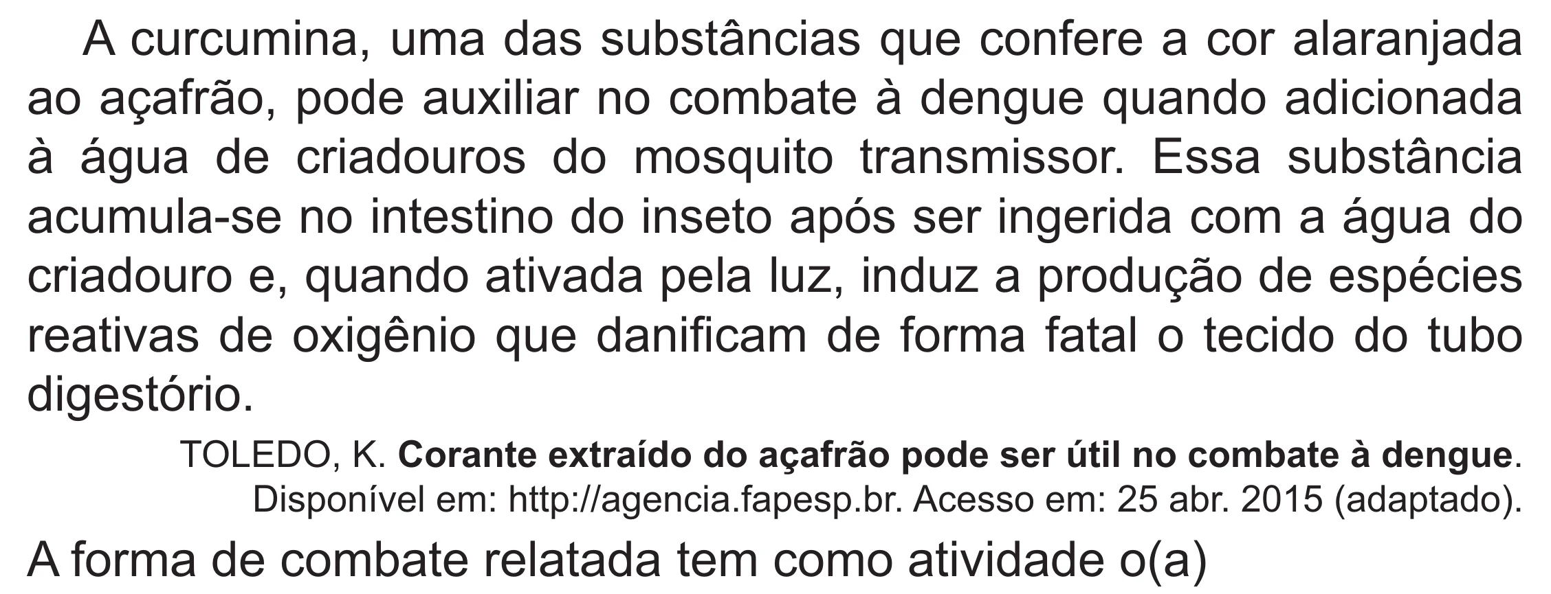 Enunciado original completo da questão 110 do ENEM 2021 - 2º Dia – Caderno 12 – Verde (Libras – Superampliada) – Aplicação Regular, página 21.