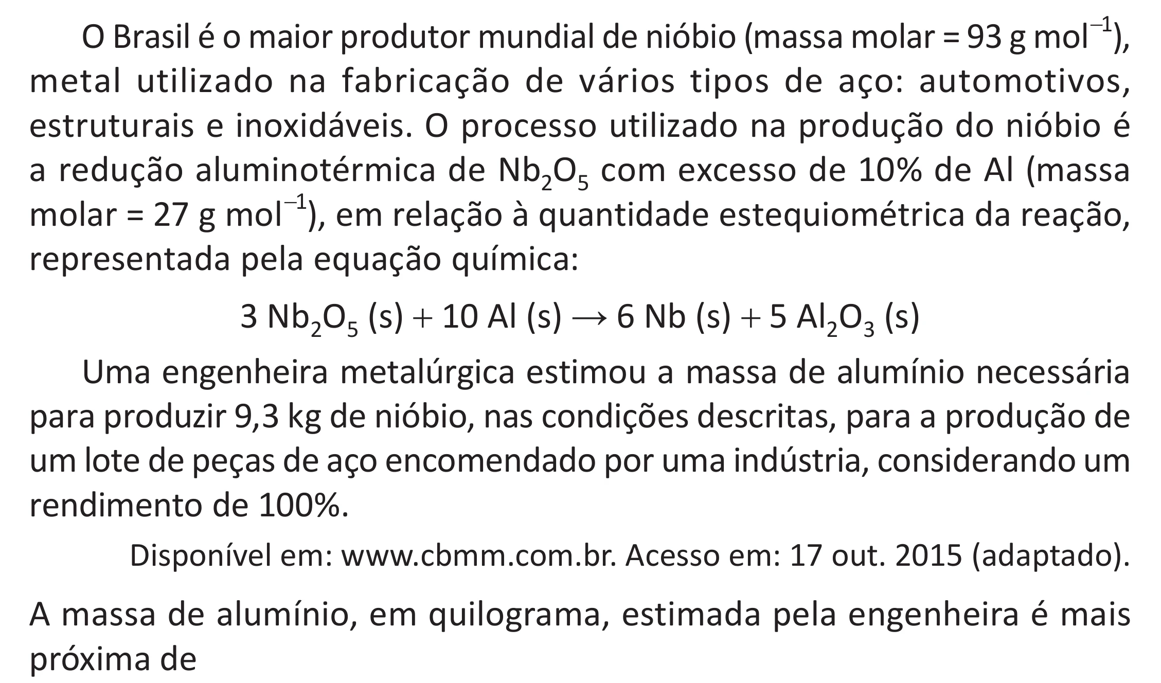 Enunciado original completo da questão 117 do ENEM 2025 - 2º Dia – Caderno 11 – Laranja (Braile e ledor) – Aplicação Regular - (Superampliada), página 29.