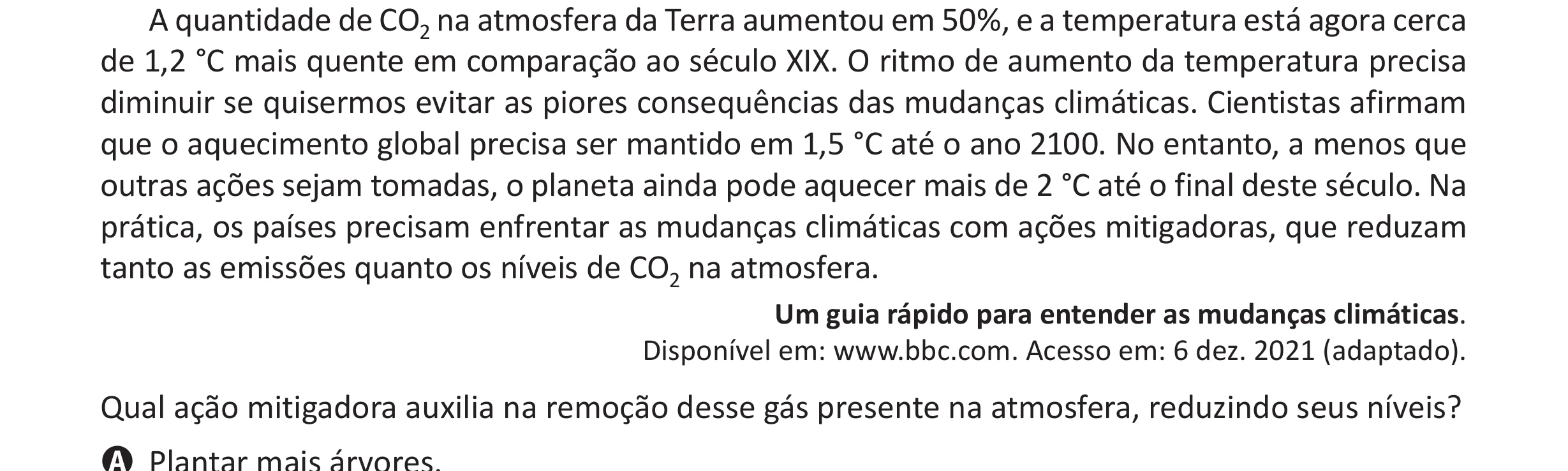 Enunciado original completo da questão 96 do ENEM 2025 - 2º Dia – Caderno 11 – Laranja (Braile e ledor) – Aplicação Regular - (Ampliada), página 3.
