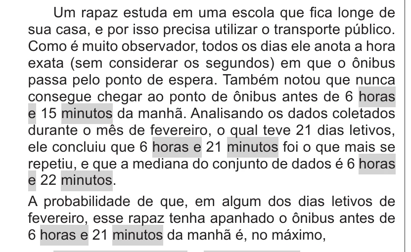 Enunciado original completo da questão 140 do ENEM 2018 - 2º Dia - Caderno 11 – Laranja (Braile e ledor) – Aplicação regular, página 17.