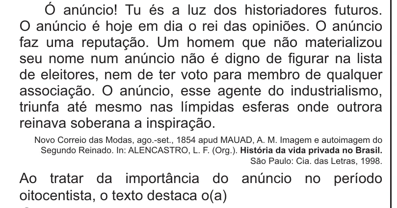 Enunciado original completo da questão 61 do ENEM 2021 - 1º Dia – Caderno 1 – Azul – Reaplicação/PPL/Segunda Oportunidade, página 24.