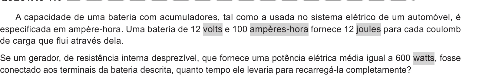 Enunciado original completo da questão 110 do ENEM 2017 - 2º Dia - Caderno 11 - Laranja – Reaplicação/PPL - Ledor, página 8.