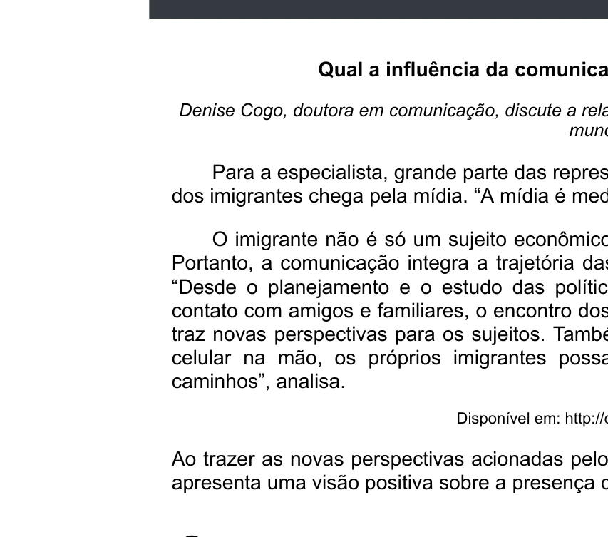 Enunciado original completo da questão 33 do ENEM 2020 - 1º Dia - Caderno 4 – Rosa – Espanhol – Aplicação digital, página 38.