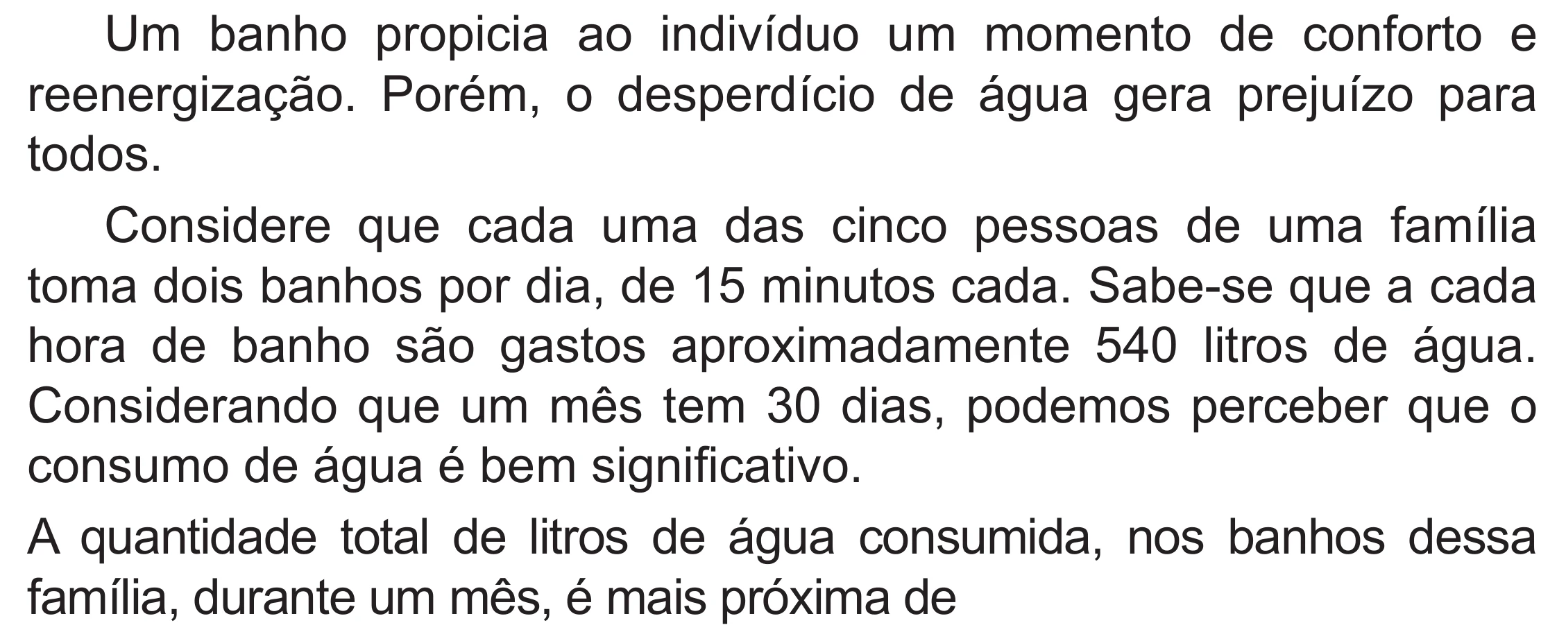 Enunciado original completo da questão 180 do ENEM 2020 - 2º Dia – Caderno 8 – Rosa (Superampliada) – Reaplicação/PPL, página 79.
