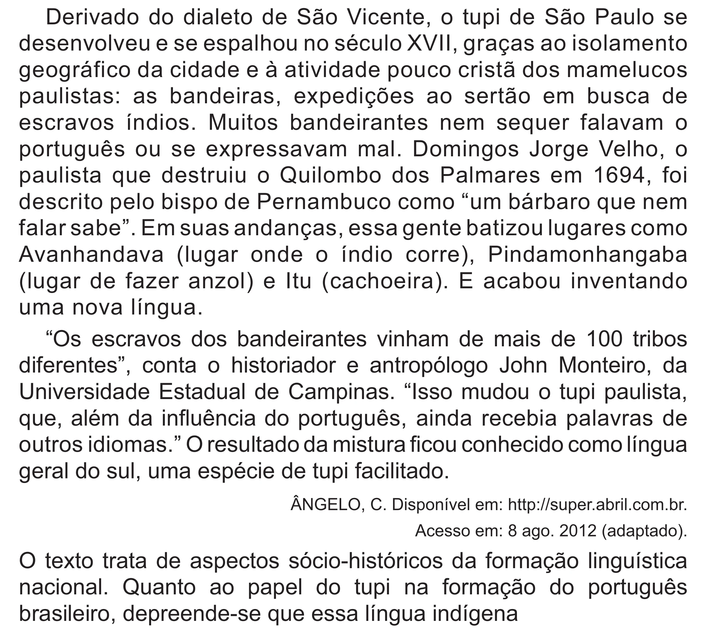 Enunciado original completo da questão 12 do ENEM 2017 - 1º Dia - Caderno 1 - Azul (Superampliada) – Aplicação regular, página 17.