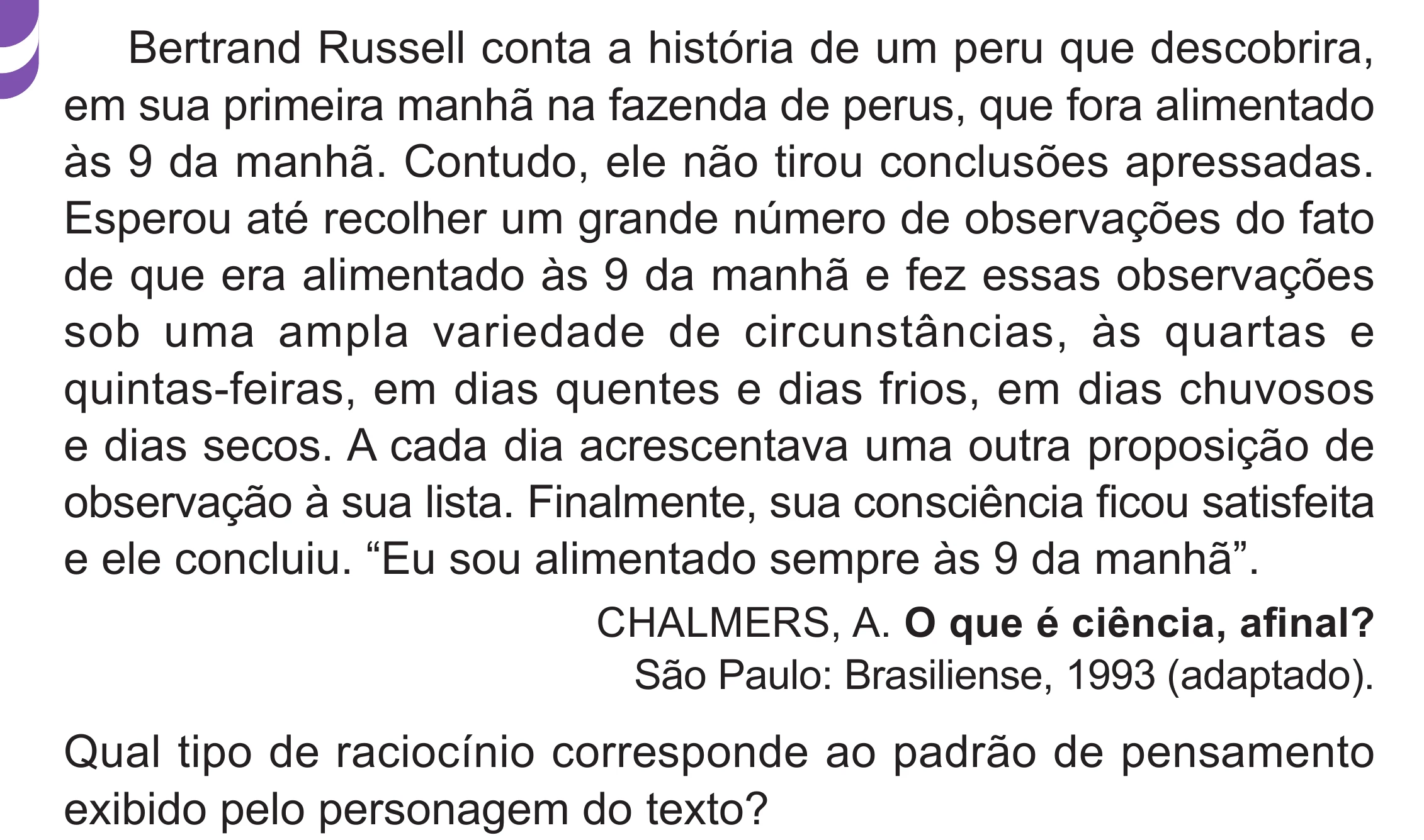 Enunciado original completo da questão 52 do ENEM 2024 - 1º Dia – Caderno 10 – Roxo (Libras) – Aplicação Regular - (Superampliada), página 66.