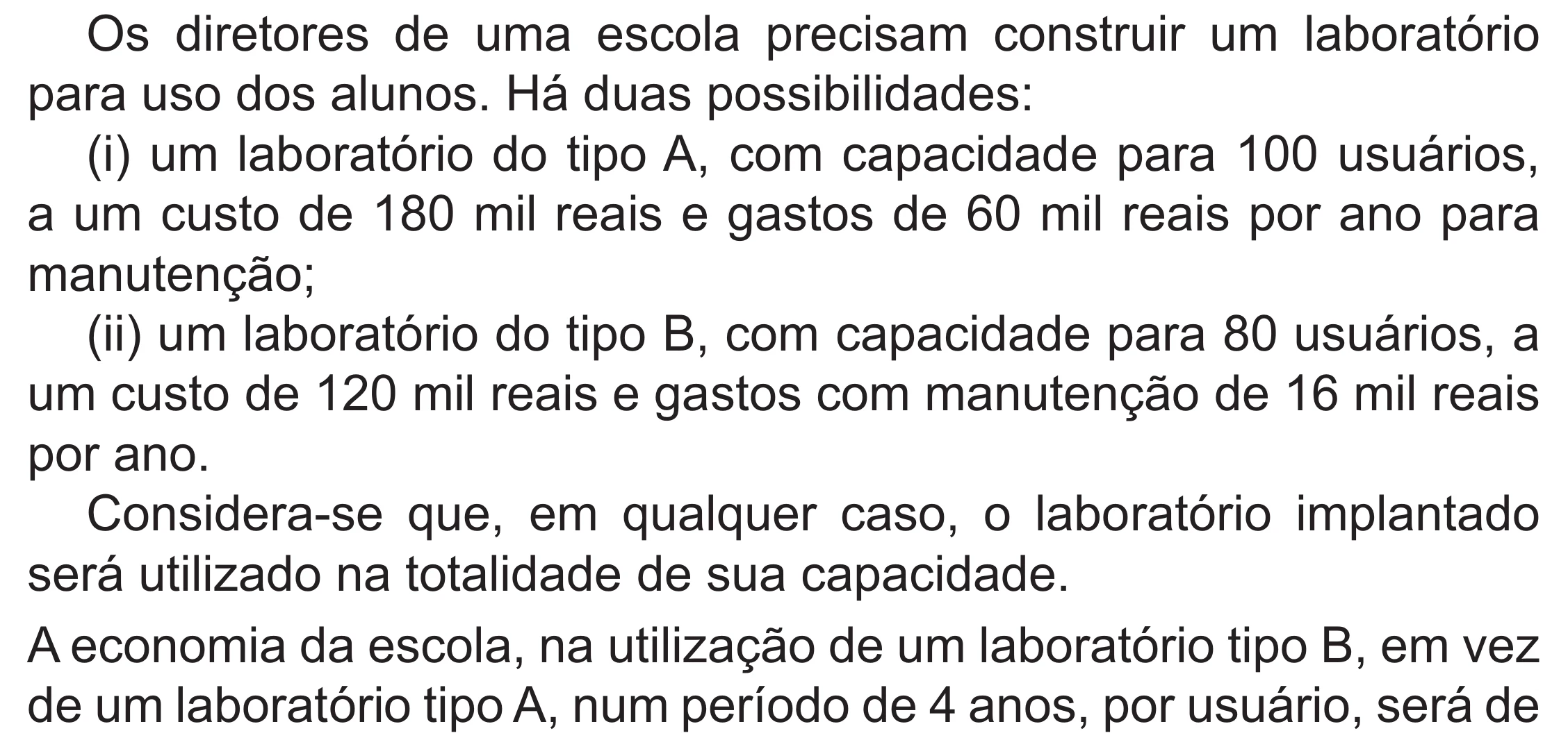 Enunciado original completo da questão 140 do ENEM 2021 - 2º Dia – Caderno 12 – Verde (Libras – Superampliada) – Aplicação Regular, página 44.