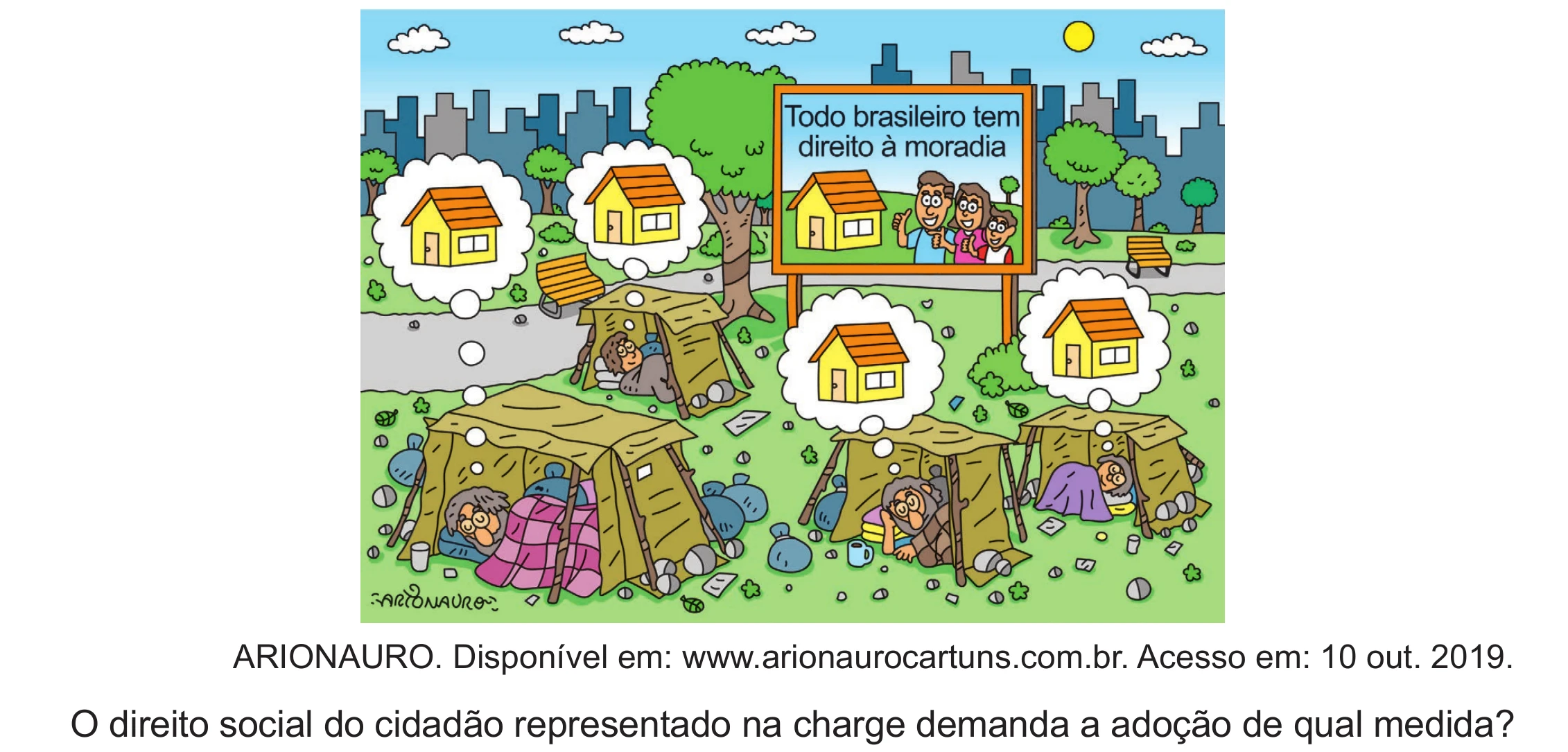 Enunciado original completo da questão 69 do ENEM 2024 - 1º Dia – Caderno 4 – Verde (Ampliada) – Reaplicação/PPL, página 50.