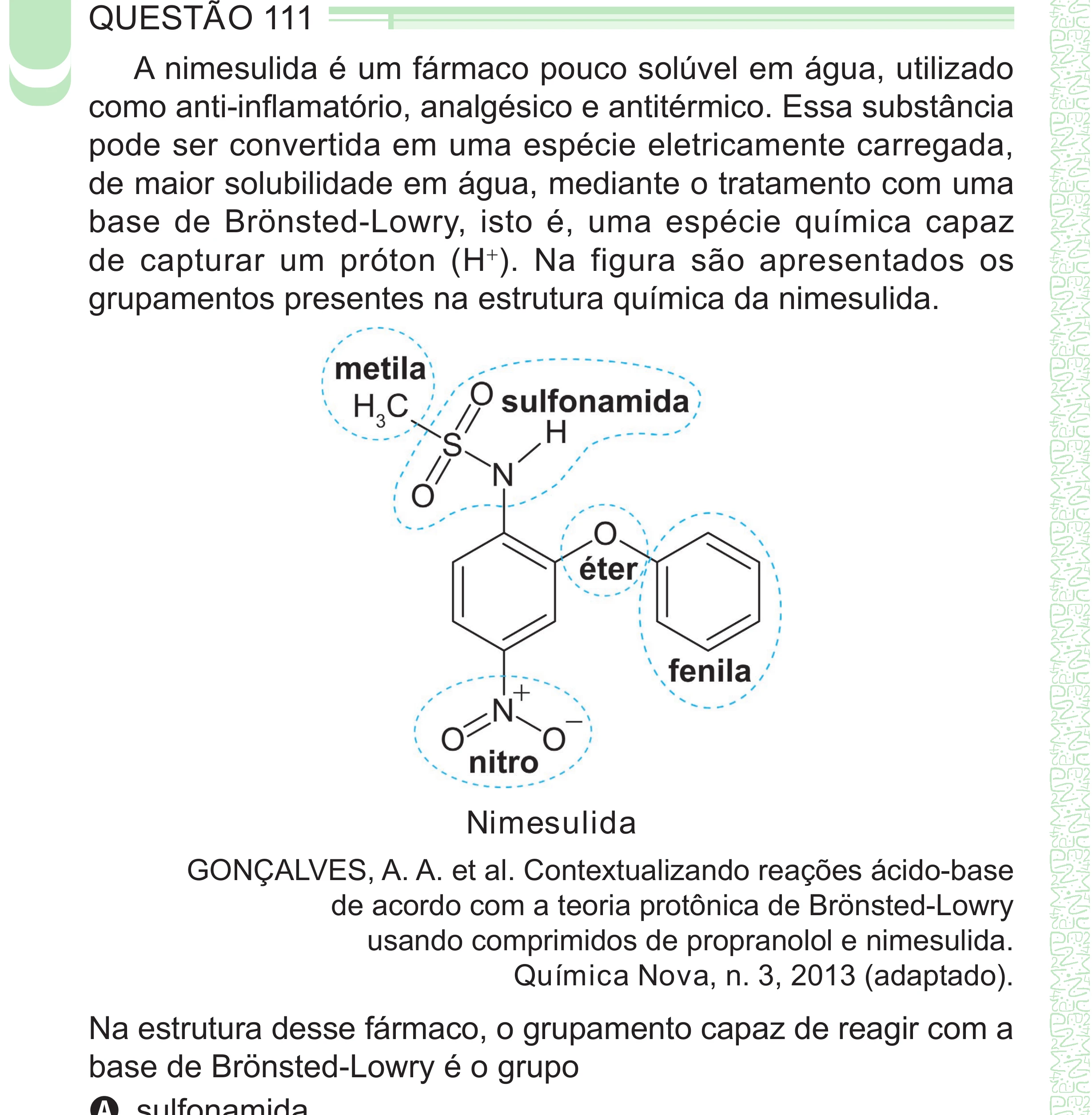 Enunciado original completo da questão 111 do ENEM 2024 - 2º Dia – Caderno 8 – Verde – Aplicação Regular - (Superampliada), página 24.