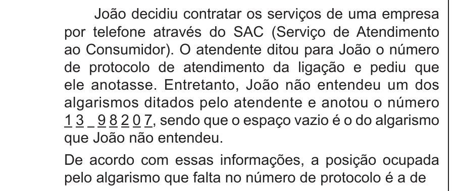 Enunciado original completo da questão 177 do ENEM 2012 - 2º Dia - Caderno 6 - Cinza – Ledor, página 31.