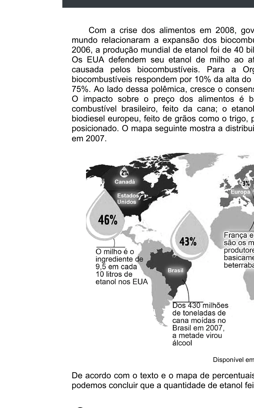 Enunciado original completo da questão 137 do ENEM 2020 - 2º Dia - Caderno 5 – Amarelo – Aplicação digital, página 52.
