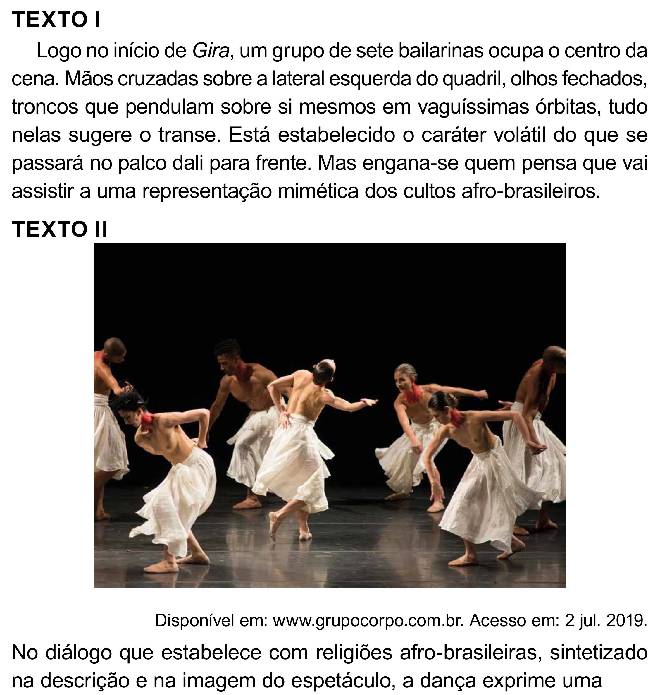 Enunciado original completo da questão 19 do ENEM 2023 - 1º Dia – Caderno 4 – Rosa – Aplicação Regular - (Superampliada), página 30.
