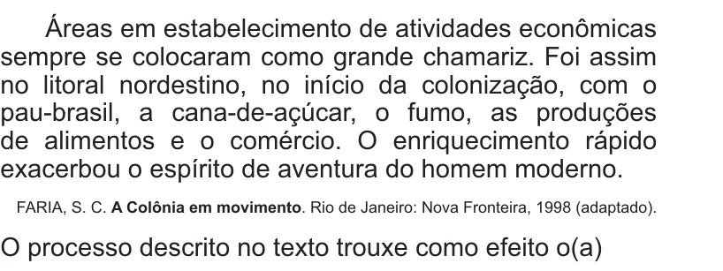 Enunciado original completo da questão 19 do ENEM 2014 - 1º Dia – Caderno 3 – Branco – Reaplicação/PPL, página 7.