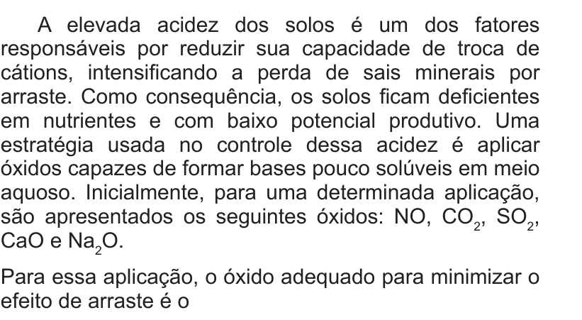 Enunciado original completo da questão 51 do ENEM 2014 - 1º Dia – Caderno 3 – Branco – Terceira aplicação, página 18.