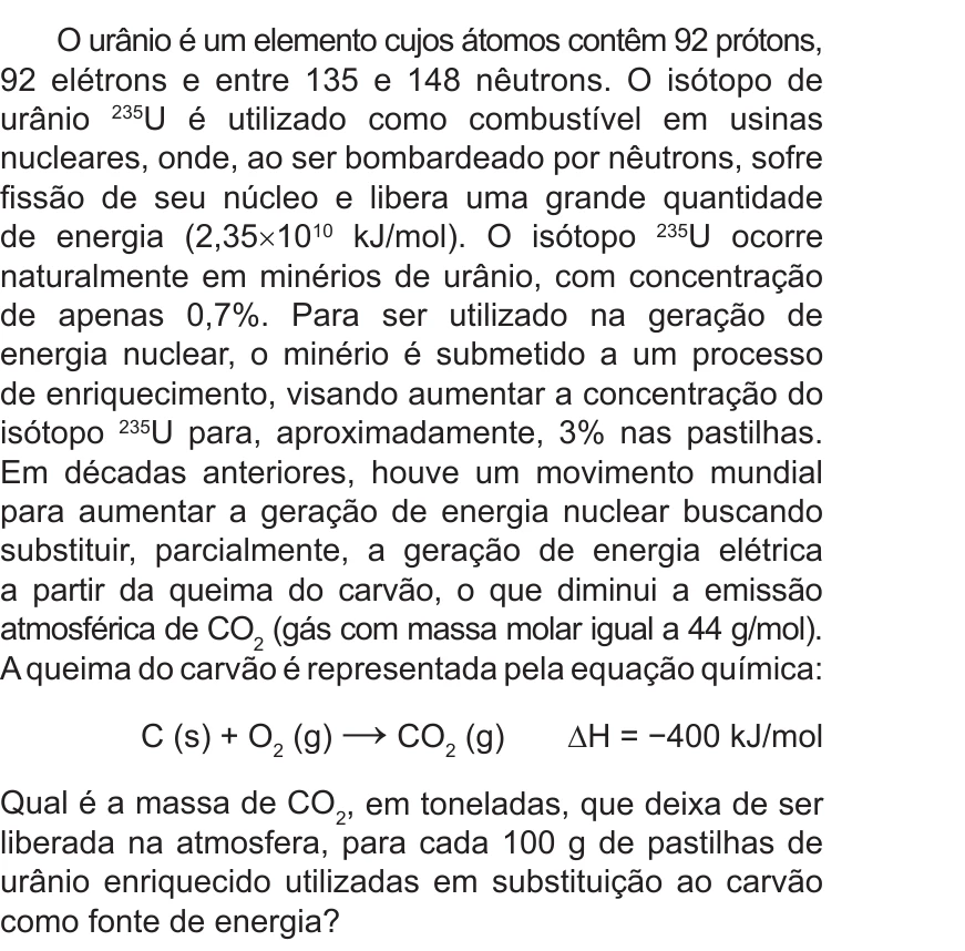 Enunciado original completo da questão 86 do ENEM 2015 - 1º Dia - Caderno 11 - Branco – Reaplicação/PPL, página 30.