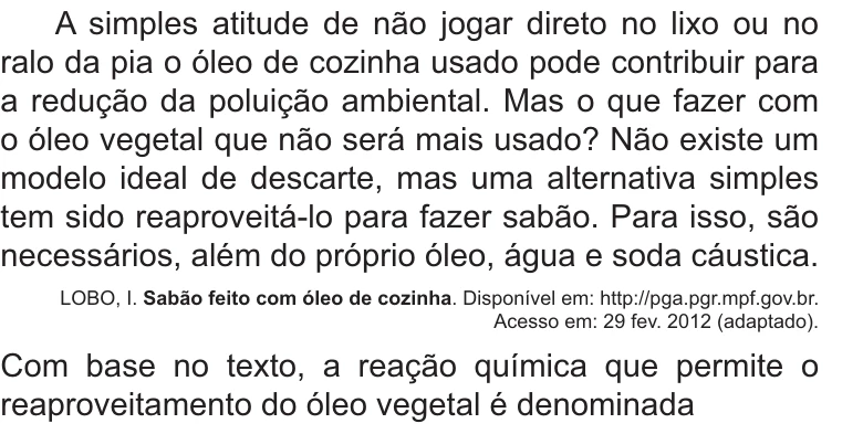 Enunciado original completo da questão 106 do ENEM 2021 - 2º Dia – Caderno 8 – Rosa – Aplicação Regular, página 6.