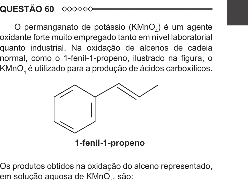Enunciado original completo da questão 60 do ENEM 2015 - 1º Dia - Caderno 1 - Azul – Aplicação regular, página 21.