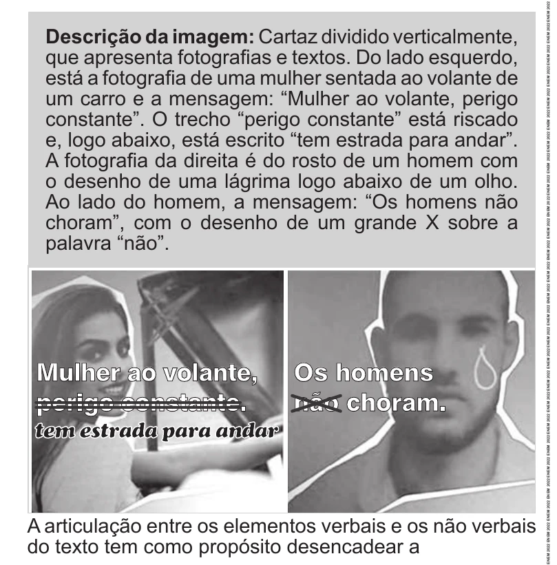Enunciado original completo da questão 16 do ENEM 2022 - 1º Dia – Caderno 9 – Laranja (Braile e ledor) – Aplicação Regular, página 9.