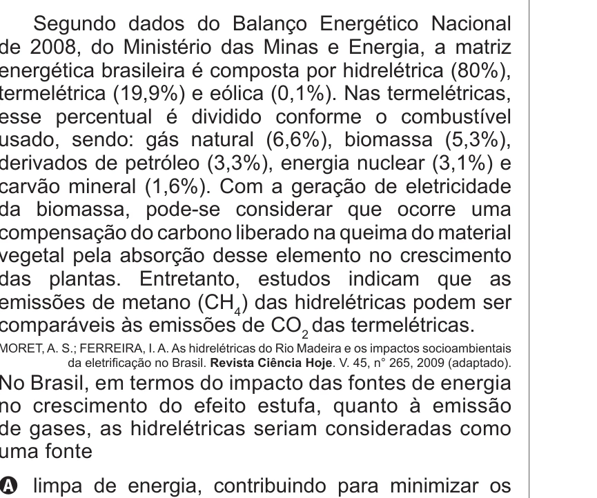 Enunciado original completo da questão 81 do ENEM 2011 - 1º Dia - Caderno 4 - Rosa – Aplicação regular, página 27.