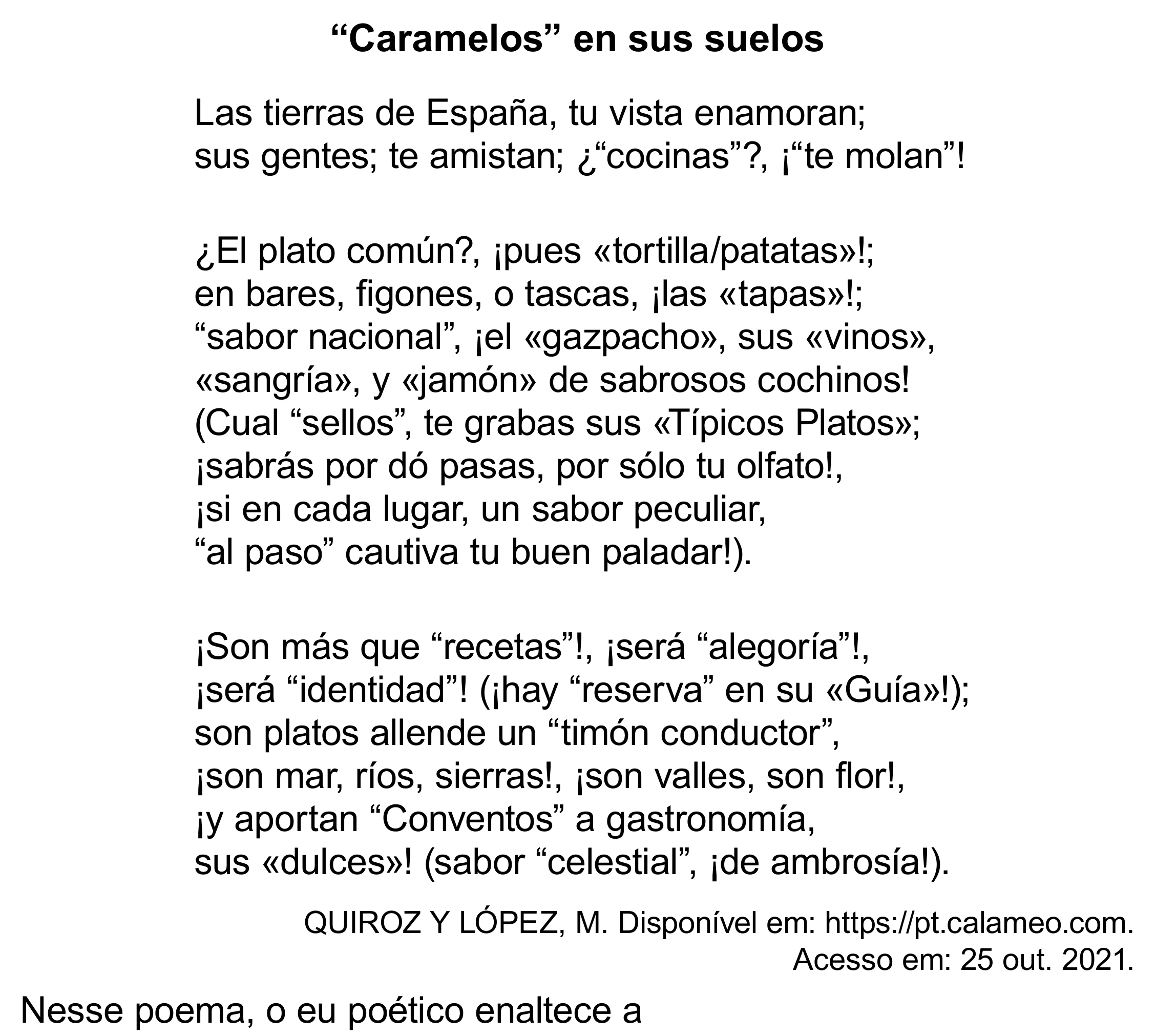 Enunciado original completo da questão 5 (espanhol) do ENEM 2023 - 1º Dia – Caderno 10 – Verde (Libras) – Aplicação Regular - (Superampliada), página 15.