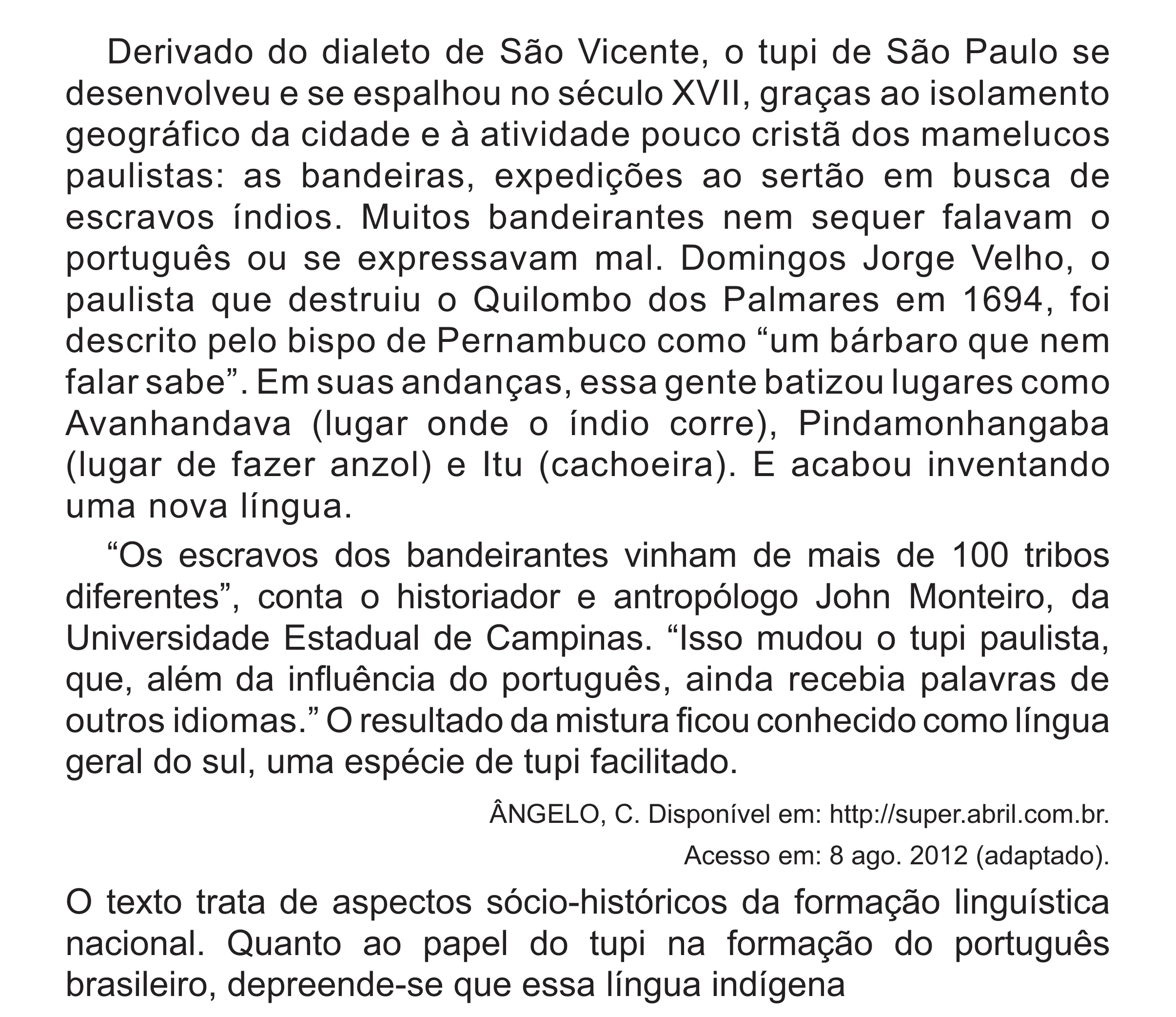 Enunciado original completo da questão 12 do ENEM 2017 - 1º Dia - Caderno 1 - Azul (Superampliada) – Aplicação regular, página 17.