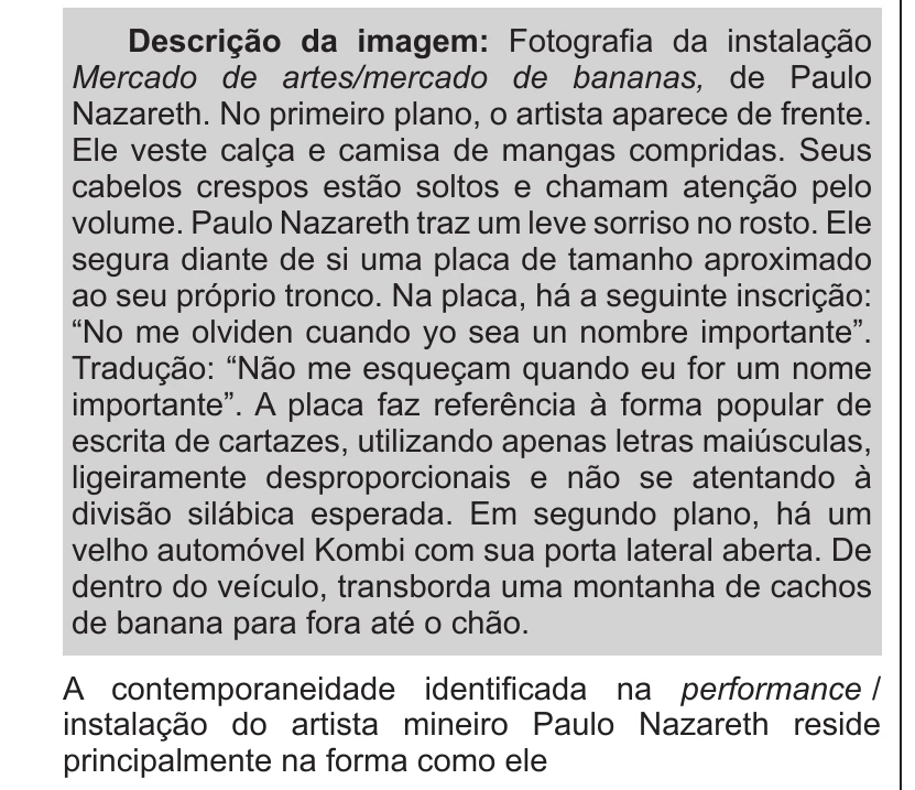 Enunciado original completo da questão 118 do ENEM 2013 - 2º Dia - Caderno 6 - Cinza – Ledor, página 13.