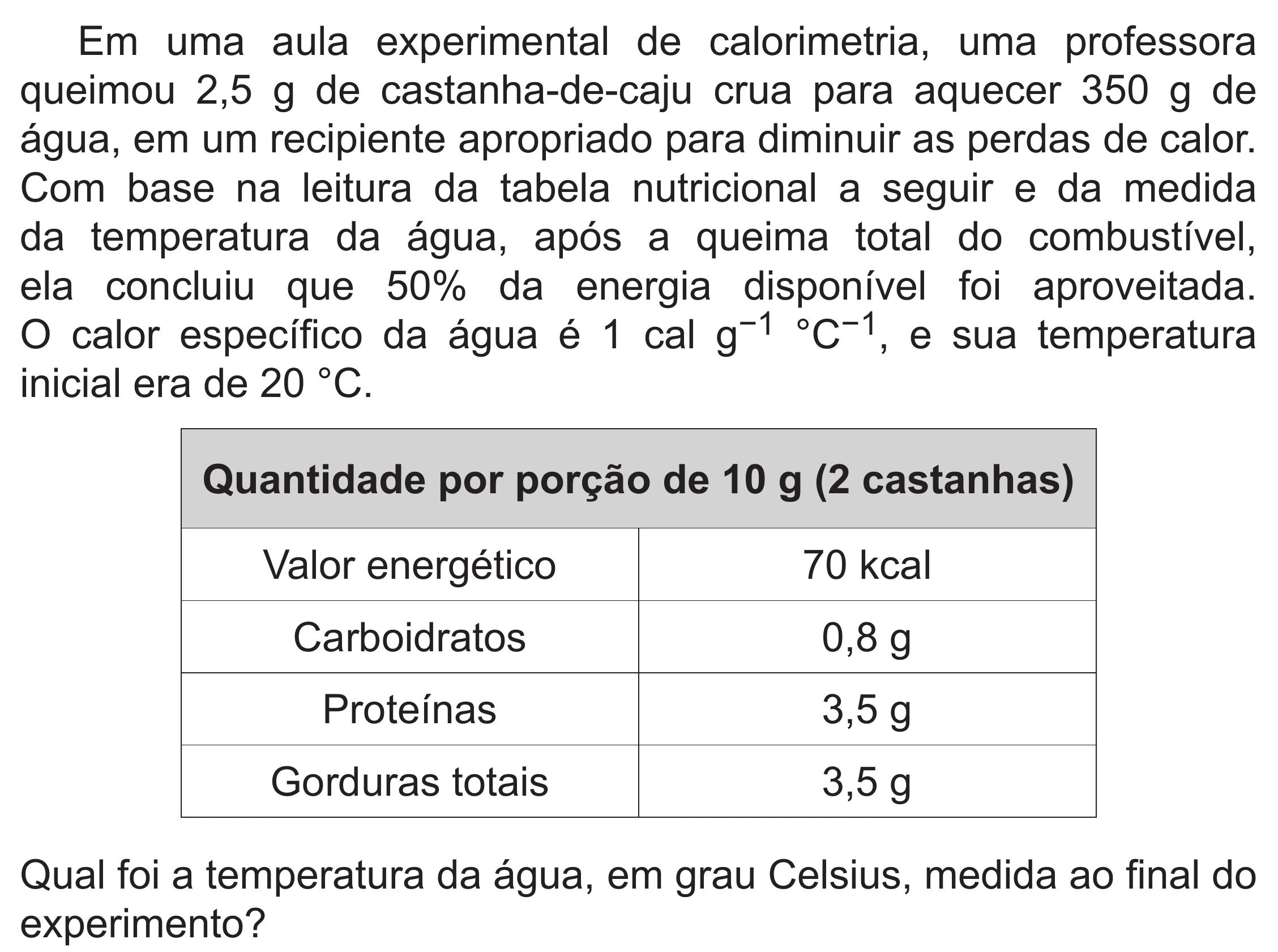 Enunciado original completo da questão 124 do ENEM 2019 - 2º Dia – Caderno 6 – Cinza (Superampliada) – Aplicação Regular, página 32.