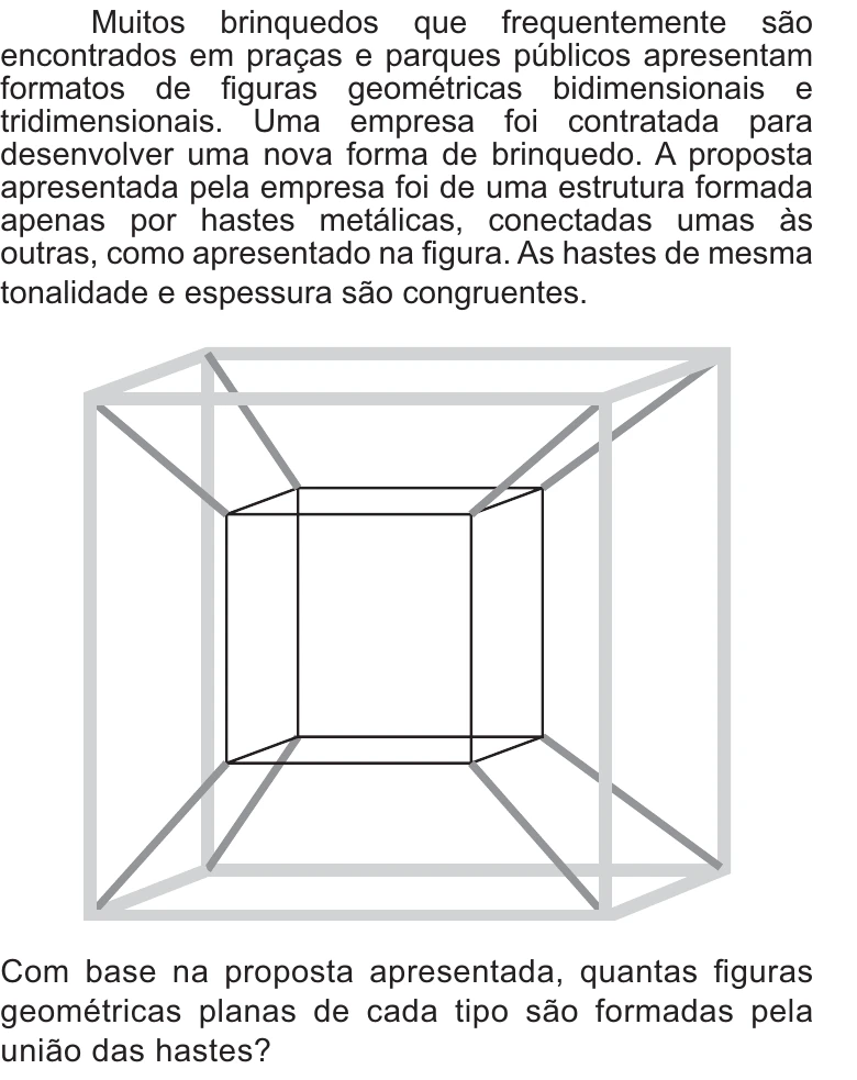 Enunciado original completo da questão 144 do ENEM 2021 - 2º Dia – Caderno 12 – Verde (Libras) – Aplicação Regular, página 18.