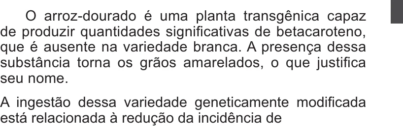 Enunciado original completo da questão 80 do ENEM 2014 - 1º Dia – Caderno 3 – Branco – Reaplicação/PPL, página 27.