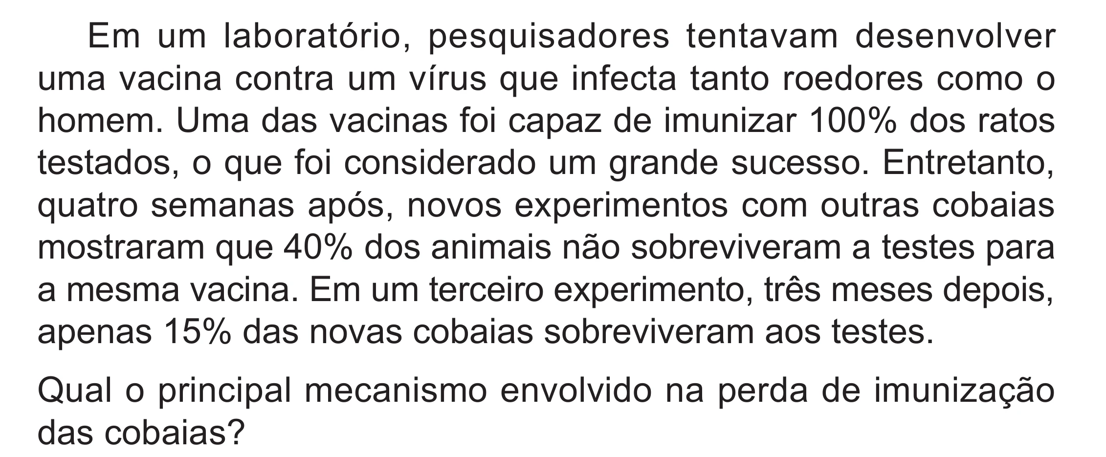 Enunciado original completo da questão 99 do ENEM 2024 - 2º Dia – Caderno 8 – Verde (Superampliada) – Reaplicação/PPL, página 11.