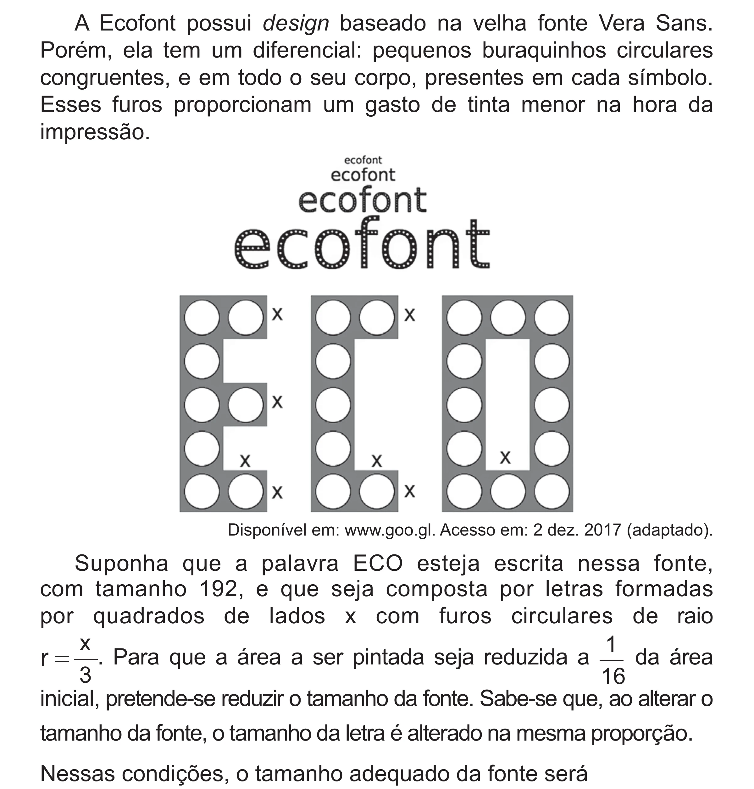 Enunciado original completo da questão 177 do ENEM 2018 - 2º Dia - Caderno 5 – Amarelo (Superampliada) – Aplicação regular, página 76.