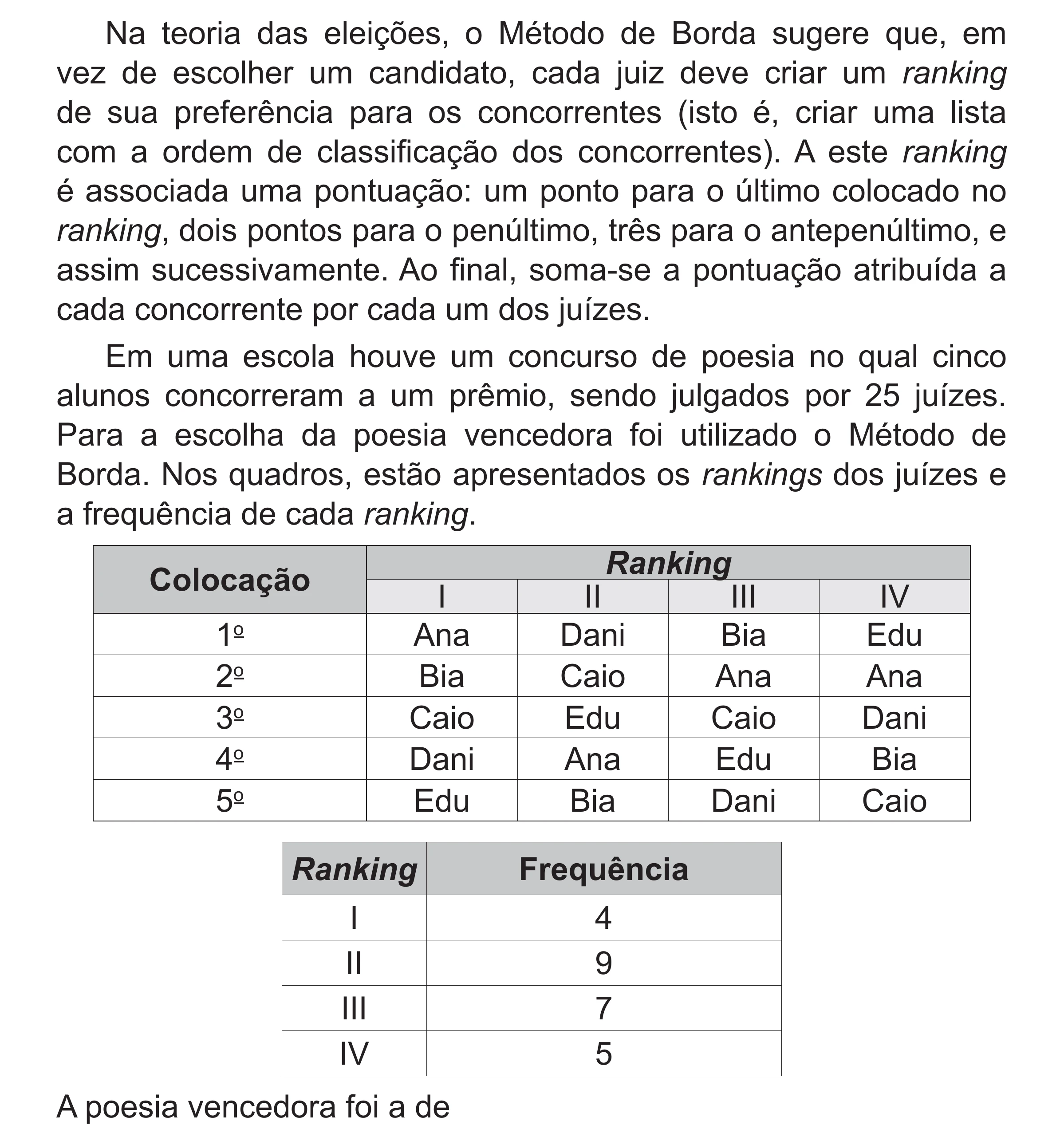 Enunciado original completo da questão 156 do ENEM 2018 - 2º Dia - Caderno 5 – Amarelo (Superampliada) – Aplicação regular, página 58.