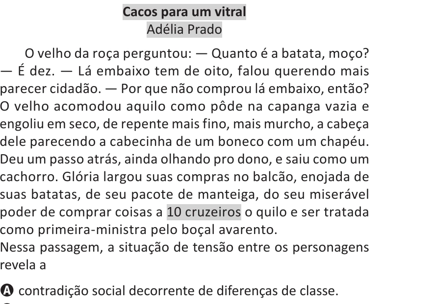 Enunciado original completo da questão 25 do ENEM 2025 - 1º Dia – Caderno 9 – Laranja (Braile e ledor) – Reaplicação - (Ledor), página 11.