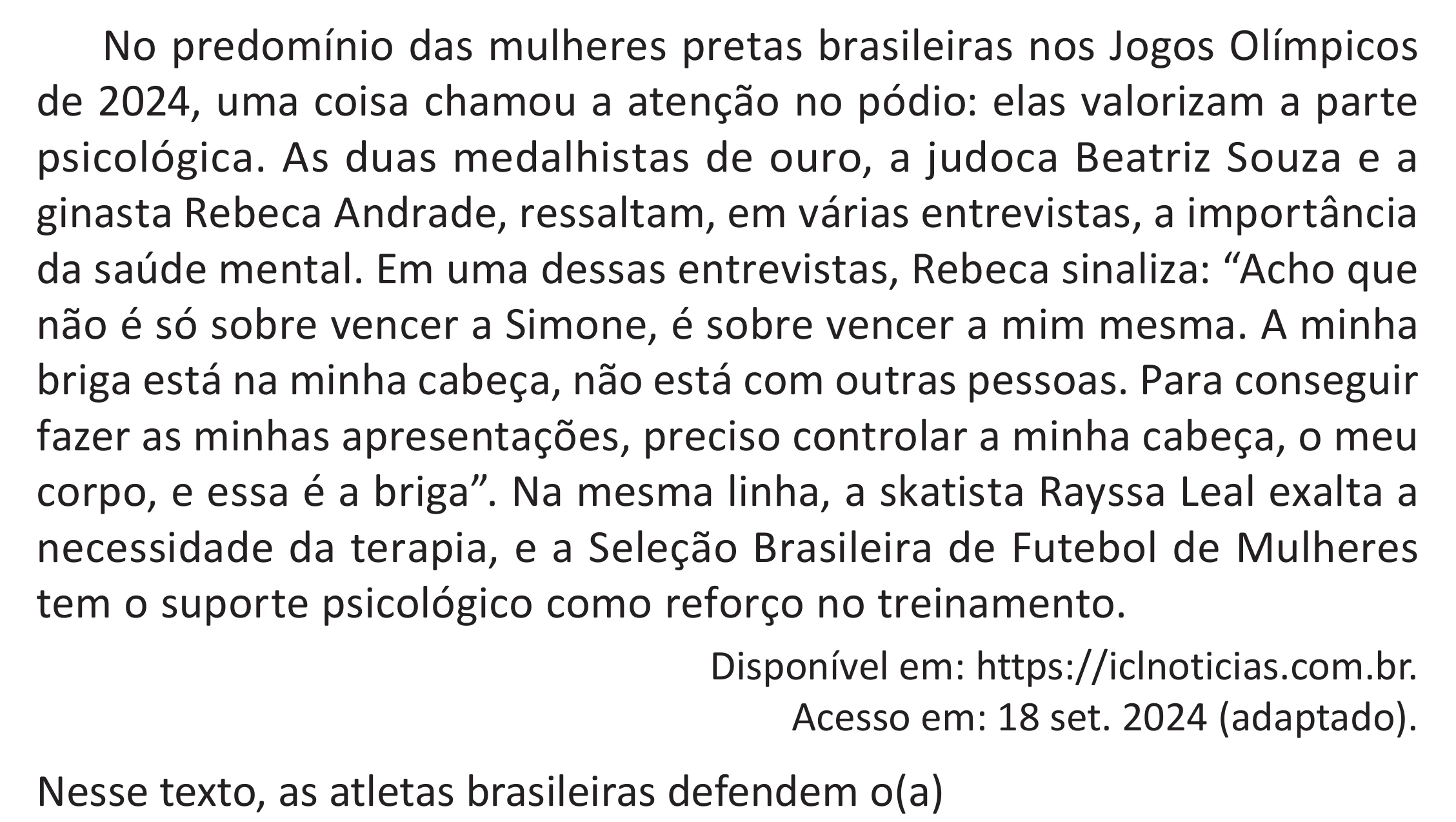 Enunciado original completo da questão 12 do ENEM 2025 - 1º Dia – Caderno 9 – Laranja (Braile e ledor) – Aplicação Regular - (Superampliada), página 18.