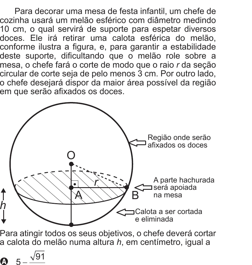 Enunciado original completo da questão 180 do ENEM 2017 - 2º Dia - Caderno 5 - Amarelo – Aplicação regular, página 31.