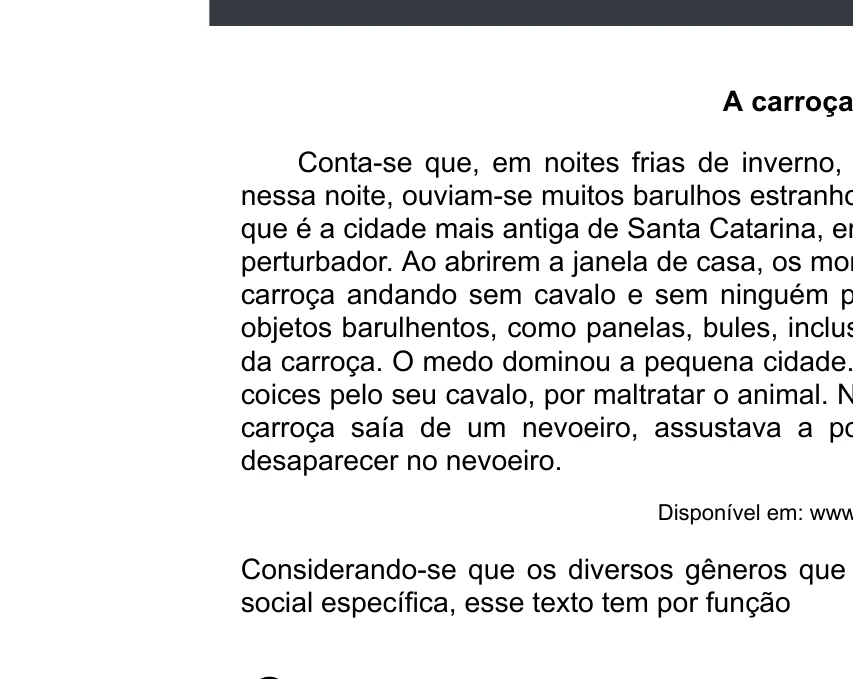 Enunciado original completo da questão 14 do ENEM 2020 - 1º Dia - Caderno 4 – Rosa – Espanhol – Aplicação digital, página 18.