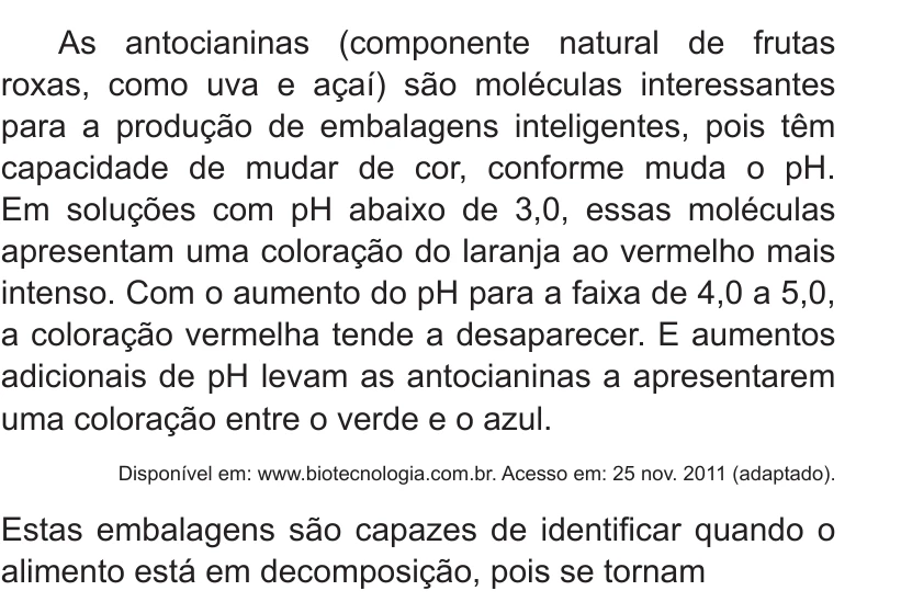 Enunciado original completo da questão 87 do ENEM 2014 - 1º Dia – Caderno 3 – Branco – Terceira aplicação, página 30.