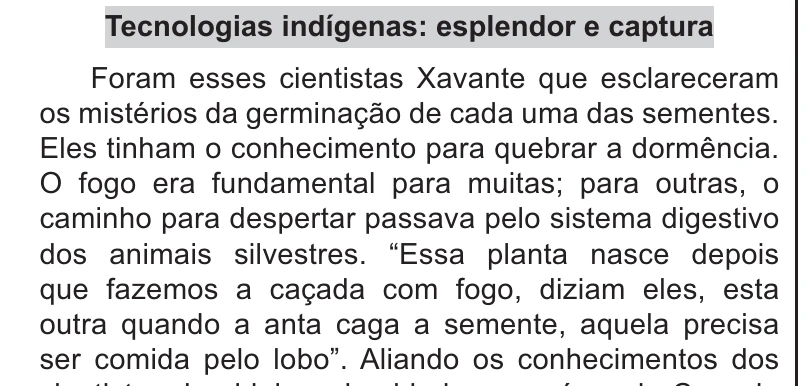 Enunciado original completo da questão 71 do ENEM 2021 - 1º Dia – Caderno 9 – Laranja (Braile e ledor) – Aplicação Regular, página 30.