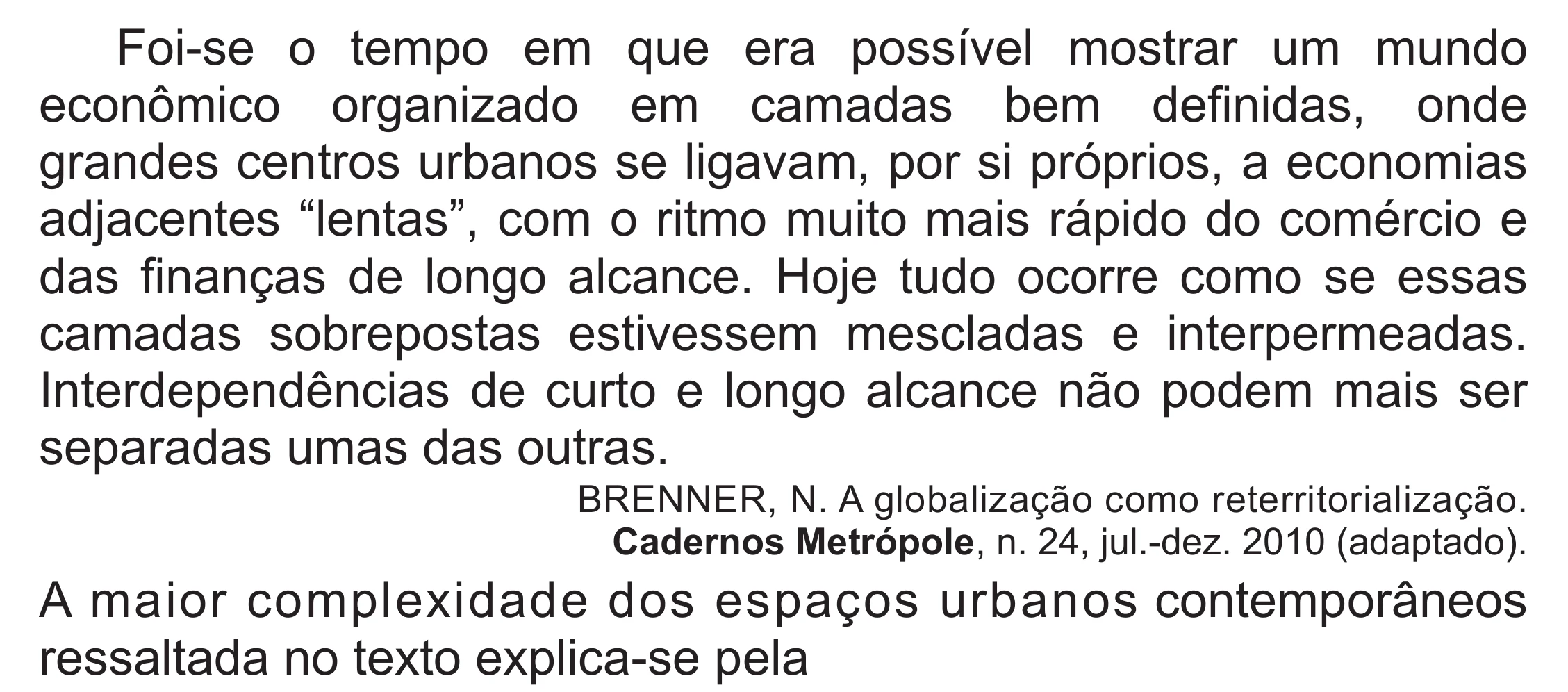 Enunciado original completo da questão 53 do ENEM 2018 - 1º Dia - Caderno 1 - Azul (Superampliada) – Aplicação regular, página 56.